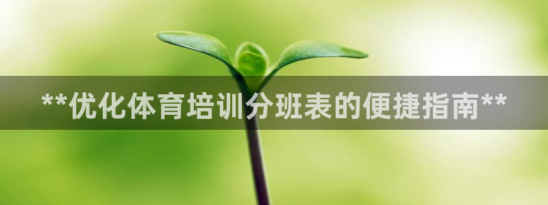 尊龙怎么没消息了：**优化体育培训分班表的便捷指南*