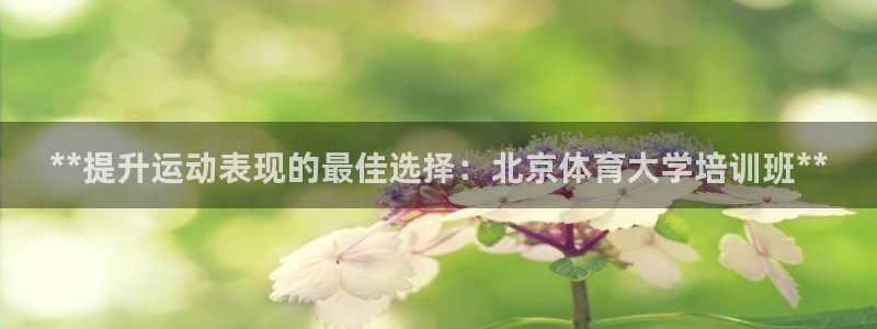 尊龙旗舰店：**提升运动表现的最佳选择：北京体育大学培训班*