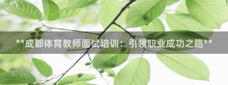 尊龙app怎么样：**成都体育教师面试培训：引领职业成功之路